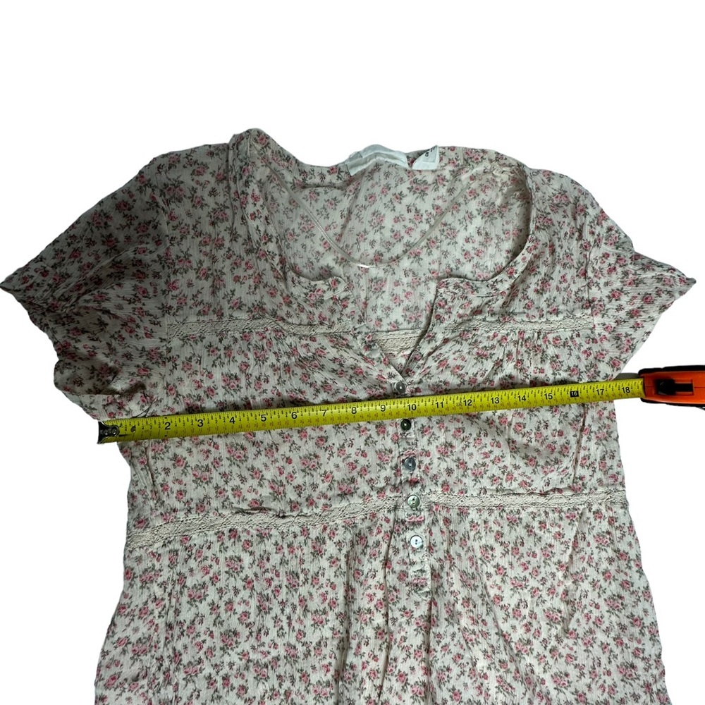LOGG by H&M Floral Mini Babydoll Dress US 14 - Picture 8 of 10